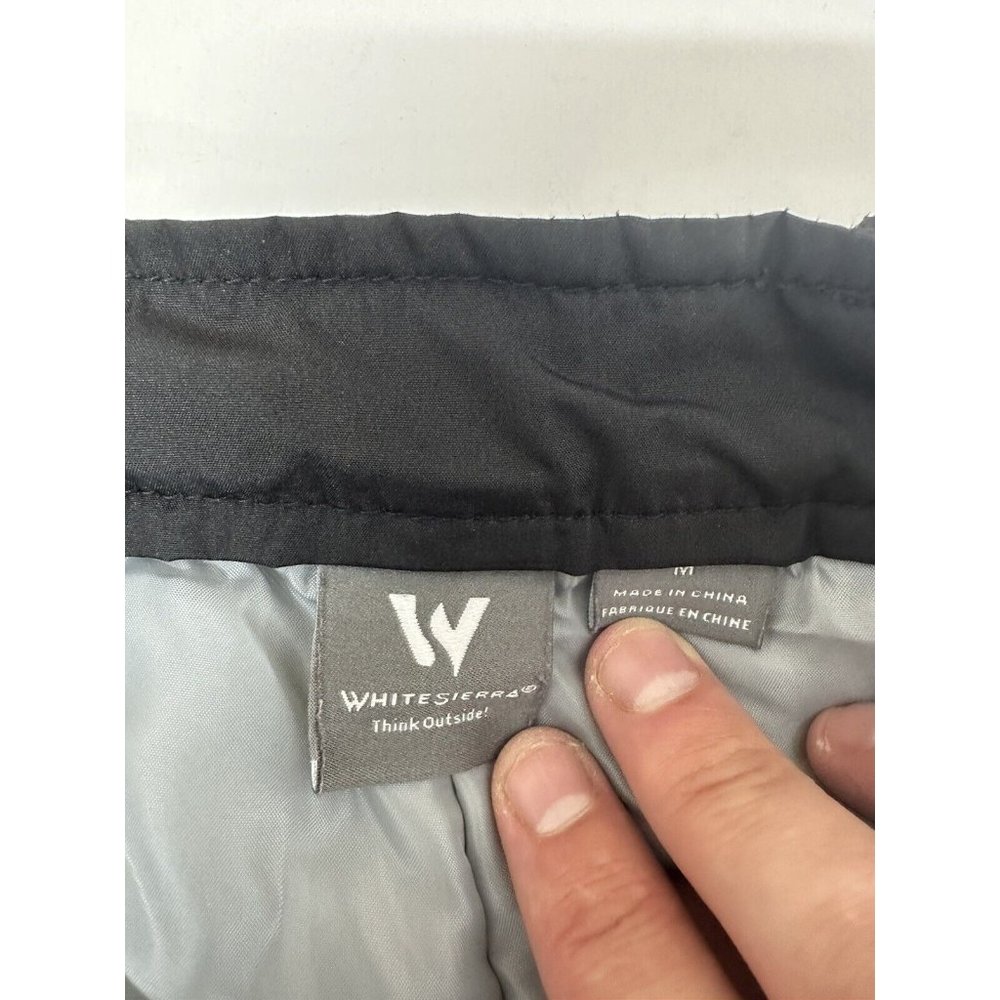 White Sierra Youth Size M Snow Pants Lined Black Cargo Pocket - Picture 4 of 6